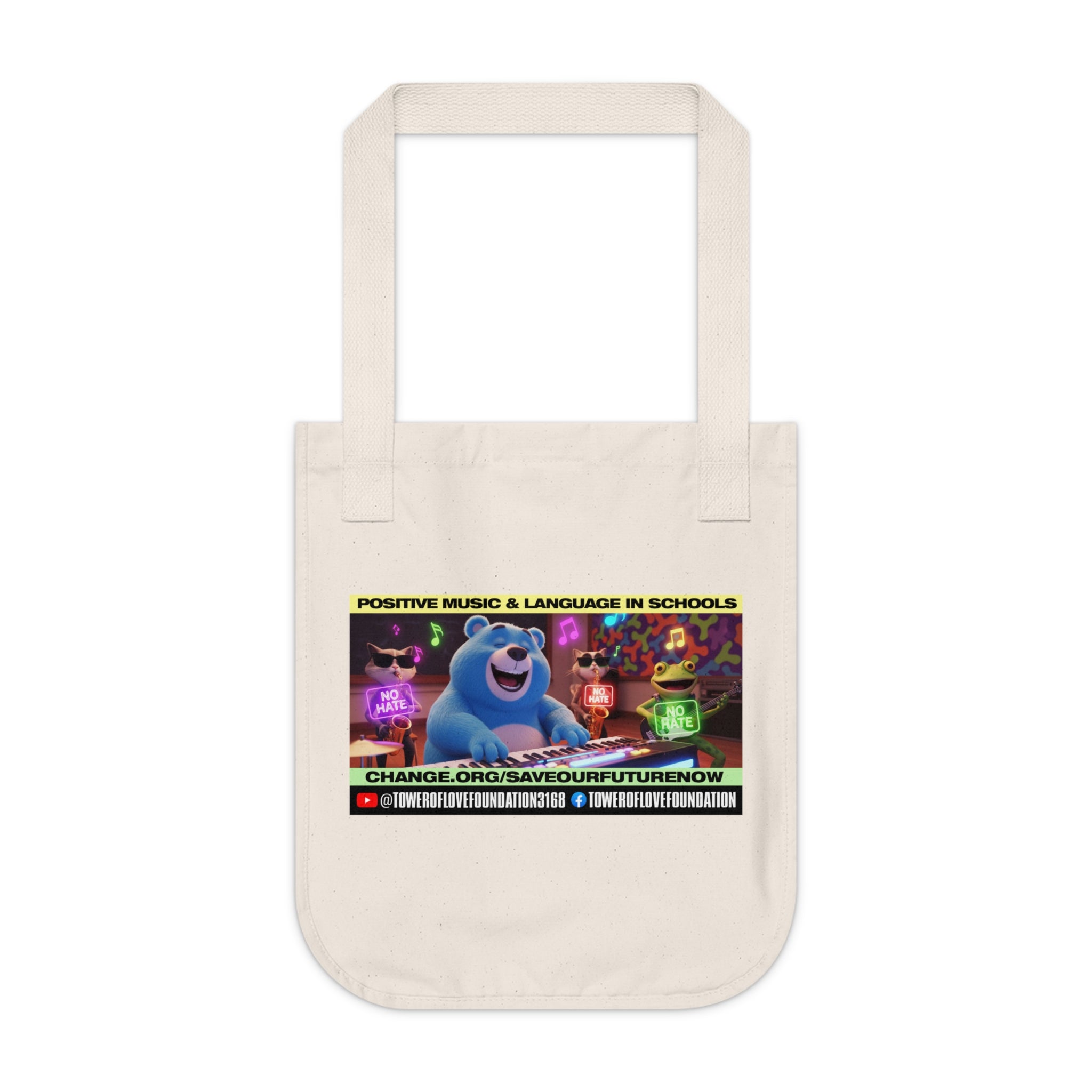 Tote Bag - "Positive Music & Language in Schools" Campaign Canvas Tote