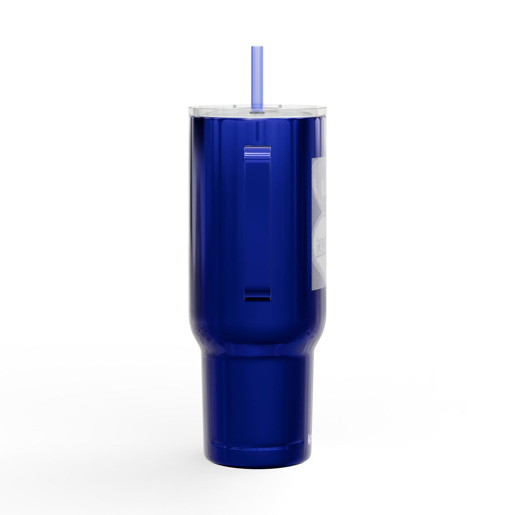 40oz Engraved Insulated Tumbler with Lid — Candy Heart 'LOVE' Design