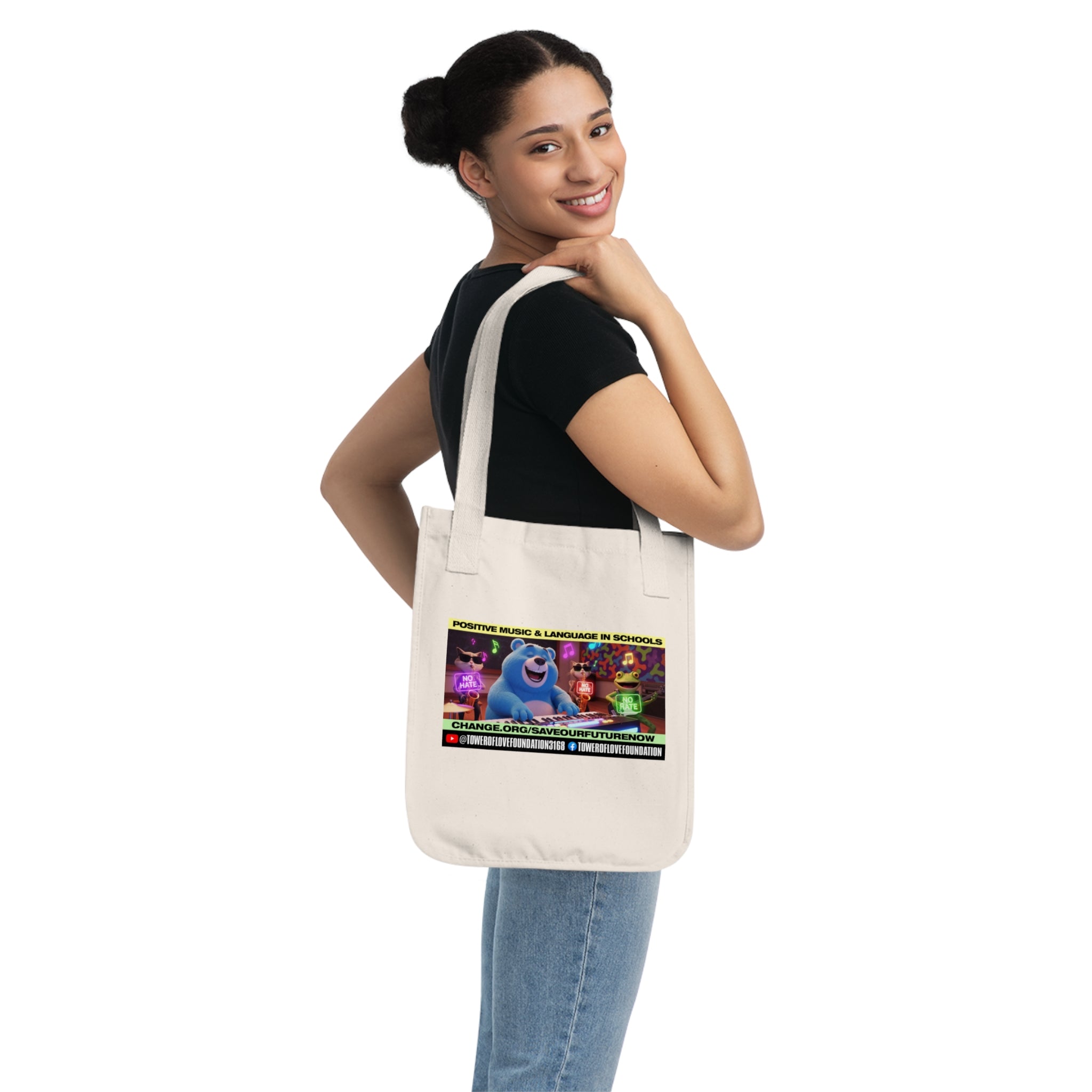Tote Bag - "Positive Music & Language in Schools" Campaign Canvas Tote